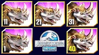 NEW RHINOPROTODON MAX LEVEL FEEDING (JURASSIC WORLD)