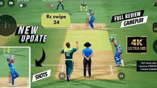 ind vs aus gameplay new update of rc swipe rohit sharma is back part 1🫣 #realcricket24 #viralvideo