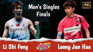 Badminton match single I Li Shi Feng vs Leong Jun Hao II China masters 2024 - Men's singles finals