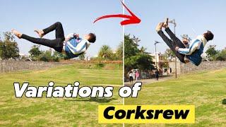 9 Variations of Corksrew / How to do Cork 9 Variations || Rajkumar karki