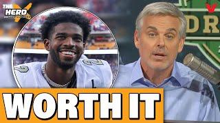 Colin Cowherd says Shedeur Sanders is NOT overrated, NY Giants MUST DRAFT him | THE HERD