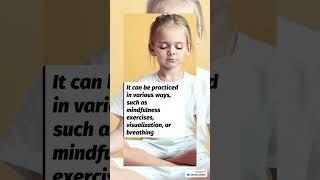 The Benefits of Meditation for Kids #shorts #MindfulnessForKids #MeditationForChildren #CalmKids