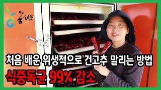 (with 청양농부참동TV) 처음배운 위생적으로 건고추 말리는 방법