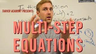 Multi-Step Equations ARE HARD!! // Tarver Academy