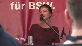 Sahra Wagenknecht BSW Landtagswahlkampf in Potsdam 2024