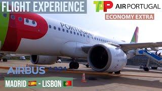 FLIGHT EXPERIENCE | TAP AIR PORTUGAL | A321LR NEO | MADRID ️ LISBON | ECONOMY EXTRA