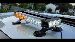 Vehicle rooftop emergency 30 led hazard light, unbox/review