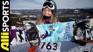 Jamie Anderson's GNU Snowboard, Oakley Goggles + Billabong Outerwear, Alli Sports 2013 Setup