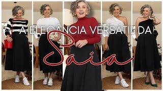 DESCUBRA A ELEGÂNCIA VERSÁTIL DA SAIA: Looks Para Várias Ocasiões | MODA 50+ | Verinha Bernardino