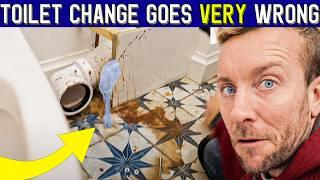 HOW TO CHANGE TOILET GOES WRONG!