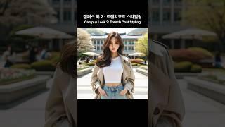 Korean Campus Look 2: Trench Coat Styling 