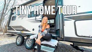 Tour Our 2021 Grand Design Imagine Travel Trailer + Before & After Reveal! | Full-Time RV Living