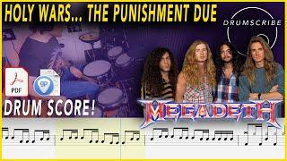 Holy Wars...The Punishment Due - Megadeth | DRUM SCORE Sheet Music Play-Along | DRUMSCRIBE