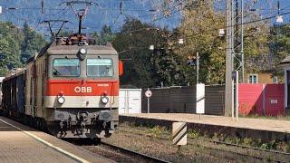 Doppeltraktion ÖBB 1144 mit Güterzug