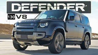 RIP Escalade V! 2025 Defender 130 Supercharged V8 Review – The Ultimate Adventure 3 ROW SUV!