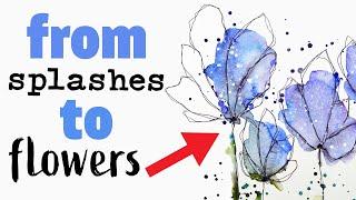  THIS technique will BLOW your mind !!! ~ The EASIEST Watercolour Flowers