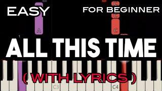 ALL THIS TIME ( LYRICS ) - TIFFANY | SLOW & EASY PIANO