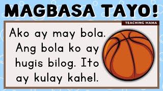 MAGBASA TAYO! | PAGSASANAY SA PAGBASA NG TAGALOG | UNANG HAKBANG SA PAGBASA | TEACHING MAMA