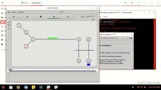 Creation of LAN network using NS2