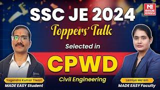 SSC JE 2024 Toppers' Talk | Yogendra Kumar Tiwari Selected in CPWD | CE Success Story