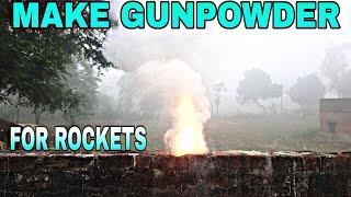 How To Make Gunpowder || Homemade Gunpowder || Gunpowder For Model Rockets|| Barood in Hindi