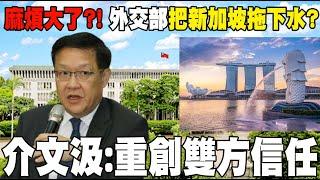 【每日必看】麻煩大了？！外交部"把新加坡拖下水？"介文汲：重創雙方信任 |外交部說謊被新加坡打臉 郭正亮：賴政府對這事很走心 20241120