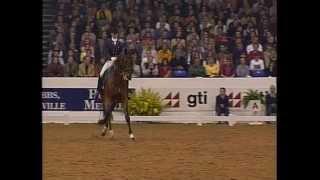Anky van Grunsven riding Bonfire World Cup finals 1997 's-Hertogenbosch