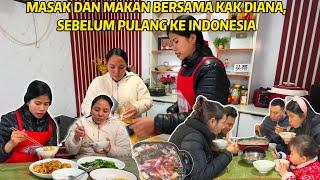 MASAK BERSAMA DENGAN KAK DIANA SEBELUM PULANG KE INDONESIA, MASAKAN SEDERHANA TAPI NIKMAT