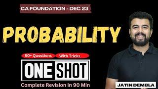 L5 | Probability Complete Revision in one Shot | CA Foundation Stats Dec 23 by Jatin Dembla