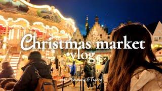 Christmas Market Tour vlog Pt. 1⎮Germany & France⎮Day Trip to Strasbourg⎮GOOD FOOD and DRINKS