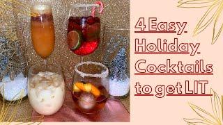 4 Easy Holiday Cocktails