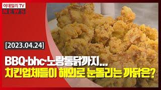 BBQ·bhc·노랑통닭까지... 치킨업체들이 해외로 눈돌리는 까닭은? (20230424)