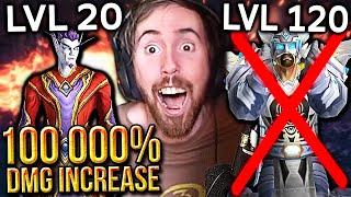 A͏s͏mongold Reacts to Level 20 DESTROYING Level 120 Players (100 000% DMG Increase) | By Rextroy