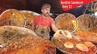 IRAQ! The Best $1 sandwich & popular Street food In Slemani 2024