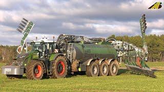 Gülle fahren 2023 - Fendt 942 Vario Traktor & 30 m KAWECO - Düngung Landwirtschaft - driving slurry