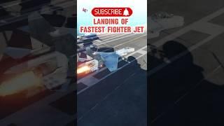 Fastest Su 27 landing on carrier #shorts #su27 #militaryaircraft