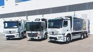 Aufbauhersteller sprechen über Mercedes-Benz eActros und eEconic in der Entsorgung.