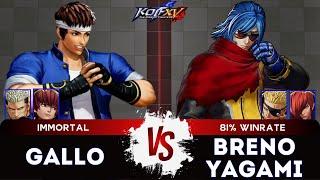 KOF XVGALLO (Shingo/O.Chris/Goenitz) vs BRENO YAGAMI (Krohnen/Ramon/Iori)Ranked Match - 12/24