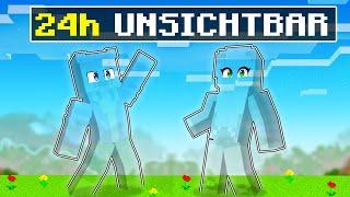 WIR LEBEN 24H UNSICHTBAR IN MINECRAFT!