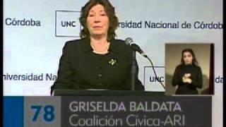 Griselda Baldata - candidata de Coalición Cívica -- ARI