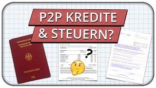 P2P Kredite & Steuern - Welche Dokumente nötig sind - Viventor Praxisbeispiel ⁉️