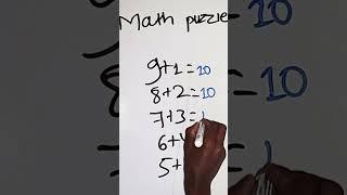 Math Puzzle #mathpuzzle #maths #mathtricks