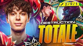 Domination TOTALE avec GAREN face à un splitpusher ! SoloQ Challenge #9