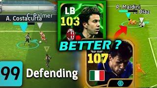 NEW COSTACURTA VS MALDINI EPIC Booster: WHO'S BEST DEFENSIVE FULL BACK efootball 2025?