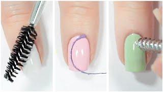 NAIL HACKS 2025 Using ODD Household Items For Nail Art!