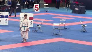 FINAL Male Kata Tbilisi  Ken Okamoto (JPN) vs Oshiguchi Syota (JPN) karate 1 Series A WKF