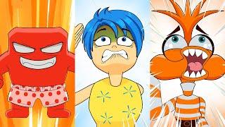 Inside Out 2 - The Nightmare of JOY, ANXIETY,... Living with ANGER! Inside Out 2 Cartoon Animation