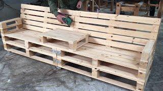 The Idea of Wooden Pallets Makes Your Garden Come Alive - Pallet Garden Bench