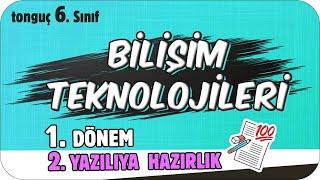 6.Sınıf Bilişim Teknolojileri 1.Dönem 2.Yazılıya Hazırlık  #2025