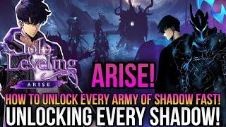 Solo Leveling Arise - How To Unlock Every Army Of Shadow Fast!! *Best Shadow*